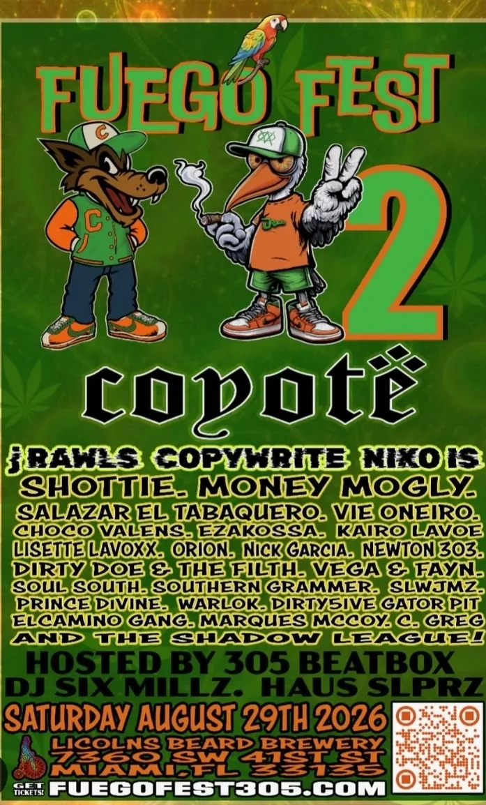 Fuego Fest 2 Coyote flyer